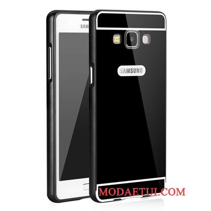 Futerał Samsung Galaxy A5 2015 Metal Różowe Tylna Pokrywa, Etui Samsung Galaxy A5 2015 Ochraniacz Granica Anti-fall