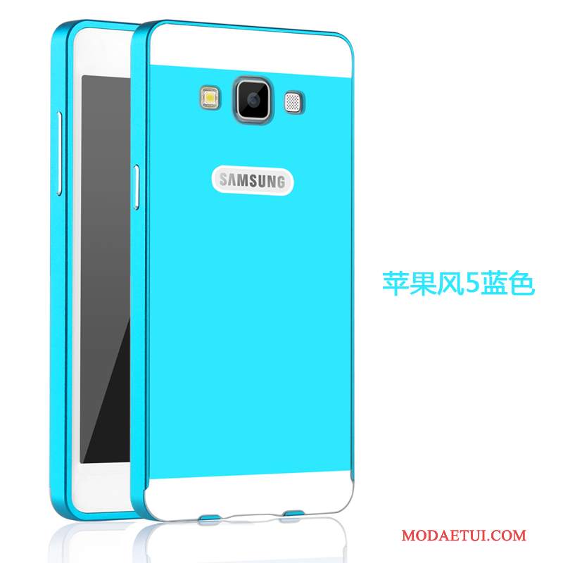 Futerał Samsung Galaxy A5 2015 Metal Różowe Tylna Pokrywa, Etui Samsung Galaxy A5 2015 Ochraniacz Granica Anti-fall