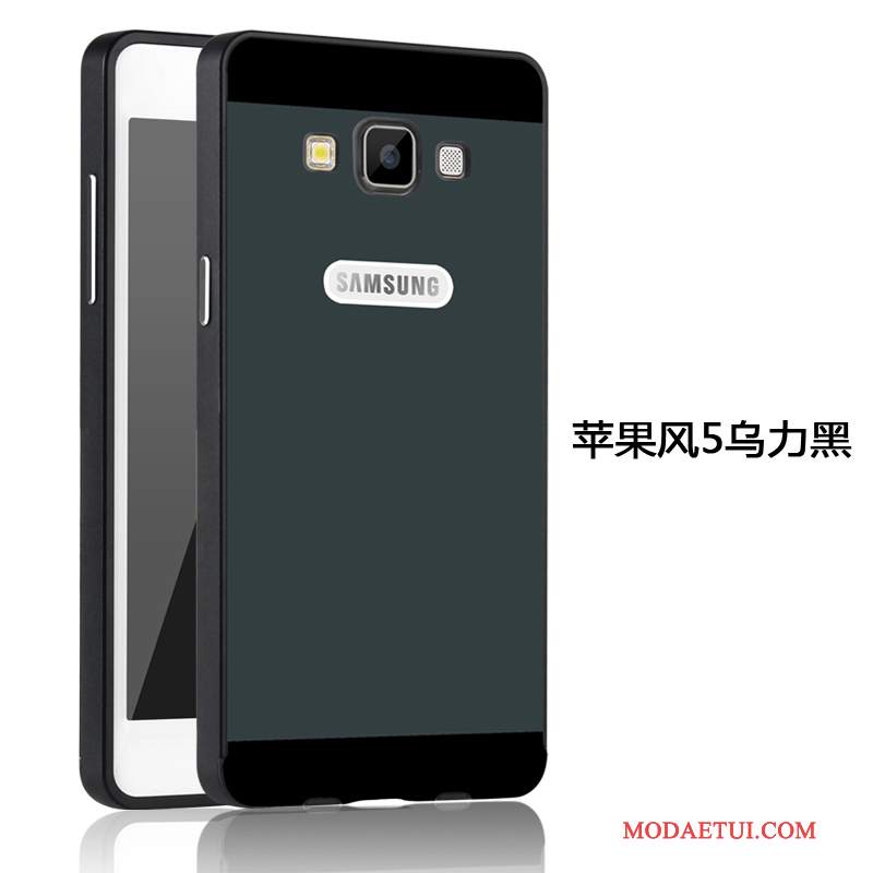 Futerał Samsung Galaxy A5 2015 Metal Trudno Wysoki, Etui Samsung Galaxy A5 2015 Ochraniacz Złoto Granica