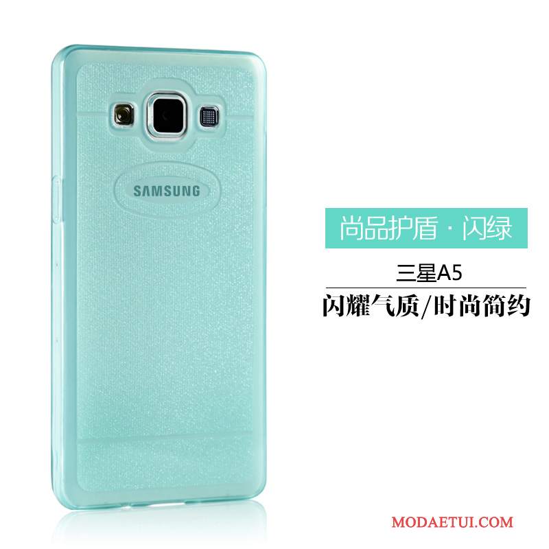 Futerał Samsung Galaxy A5 2015 Miękki Białyna Telefon, Etui Samsung Galaxy A5 2015 Ochraniacz Przezroczysty Lekki I Cienki