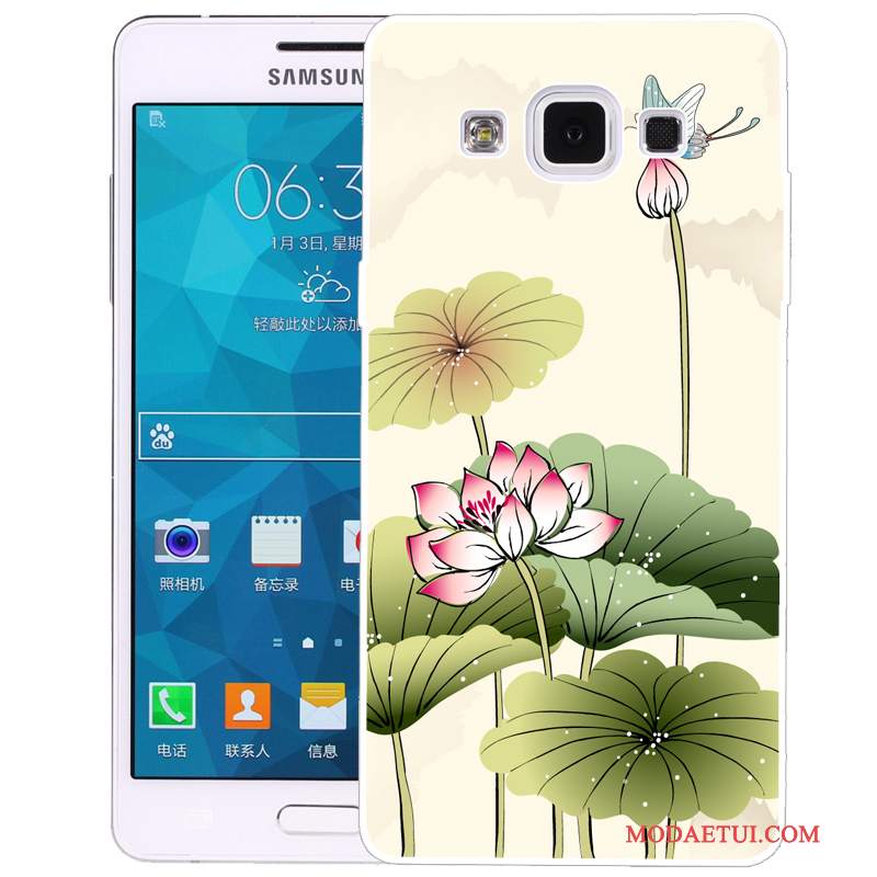 Futerał Samsung Galaxy A5 2015 Miękki Na Telefon Zielony, Etui Samsung Galaxy A5 2015 Ochraniacz