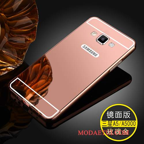 Futerał Samsung Galaxy A5 2015 Torby Lustrona Telefon, Etui Samsung Galaxy A5 2015 Metal Tylna Pokrywa Granica