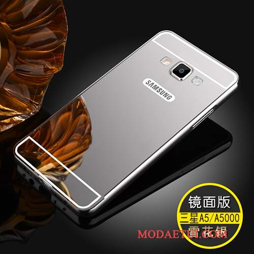 Futerał Samsung Galaxy A5 2015 Torby Lustrona Telefon, Etui Samsung Galaxy A5 2015 Metal Tylna Pokrywa Granica