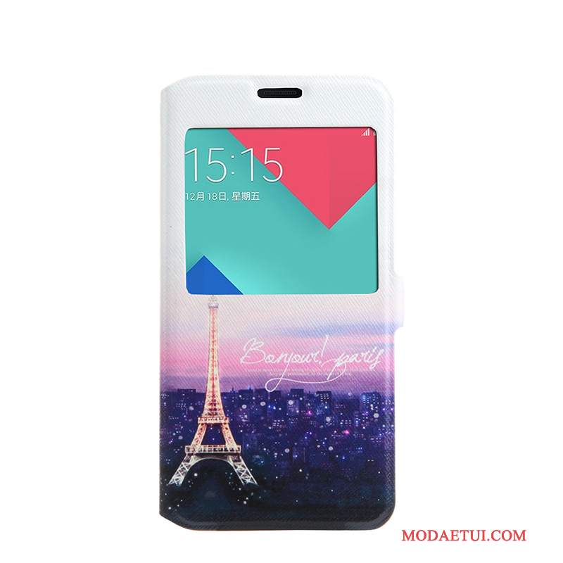 Futerał Samsung Galaxy A5 2016 Pokrowce Różowe Otwórz Okno, Etui Samsung Galaxy A5 2016 Ochraniacz Na Telefon
