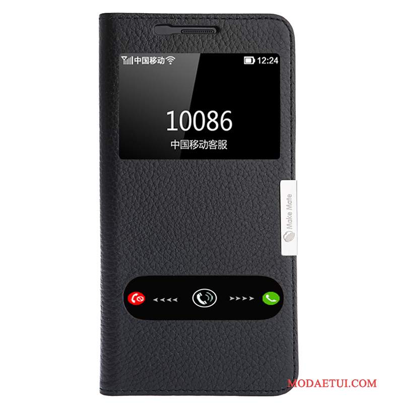 Futerał Samsung Galaxy A5 2016 Skóra Na Telefon Otwórz Okno, Etui Samsung Galaxy A5 2016 Pokrowce Czerwony Anti-fall