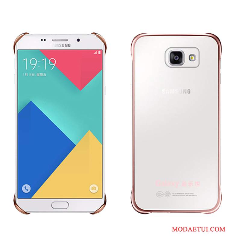 Futerał Samsung Galaxy A5 2016 Skóra Złotona Telefon, Etui Samsung Galaxy A5 2016 Ochraniacz Oryginalne Przezroczysty