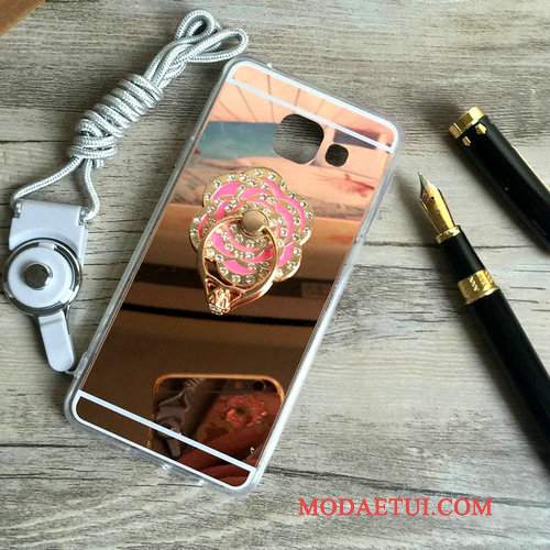 Futerał Samsung Galaxy A5 2016 Wspornik Na Telefon Lustro, Etui Samsung Galaxy A5 2016 Silikonowe Tendencja Ring