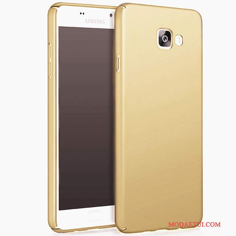 Futerał Samsung Galaxy A5 2017 Ochraniacz Na Telefon Złoto, Etui Samsung Galaxy A5 2017 Trudno Nubuku