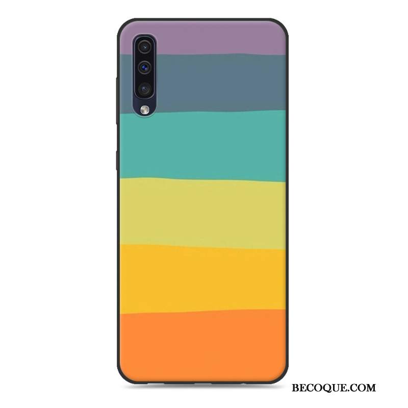 Futerał Samsung Galaxy A50 Kreskówka Anti-fall Czarny, Etui Samsung Galaxy A50 Ochraniacz Modna Marka Osobowość