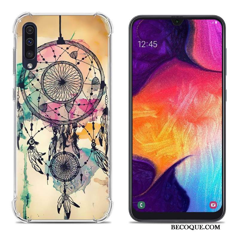 Futerał Samsung Galaxy A50 Miękki Anti-fallna Telefon, Etui Samsung Galaxy A50 Kolor Balon Różowe