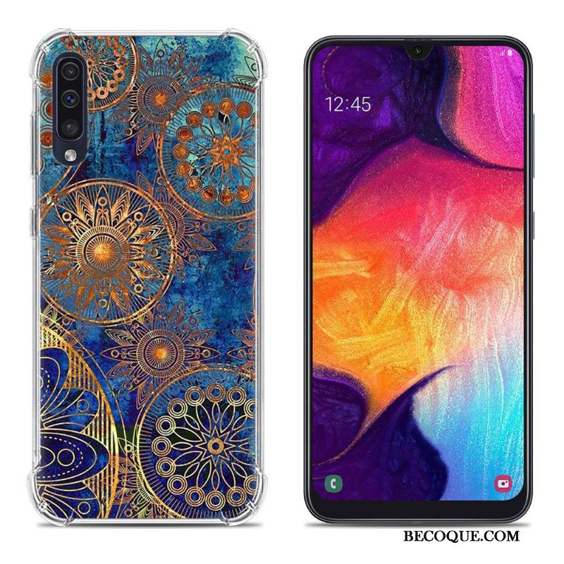 Futerał Samsung Galaxy A50 Miękki Anti-fallna Telefon, Etui Samsung Galaxy A50 Kolor Balon Różowe