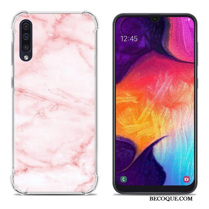 Futerał Samsung Galaxy A50 Miękki Anti-fallna Telefon, Etui Samsung Galaxy A50 Kolor Balon Różowe