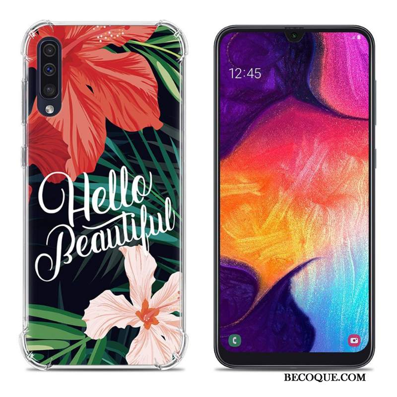 Futerał Samsung Galaxy A50 Miękki Anti-fallna Telefon, Etui Samsung Galaxy A50 Kolor Balon Różowe