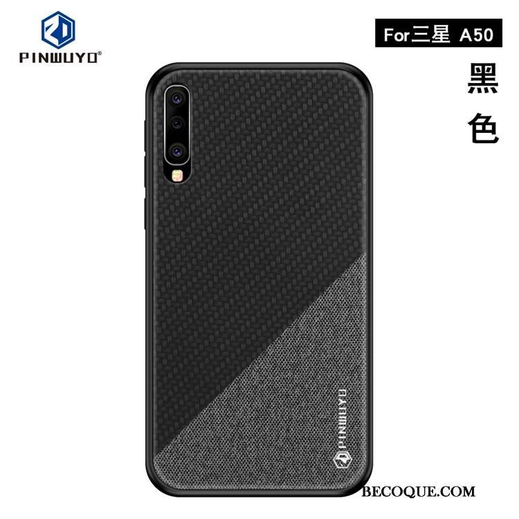 Futerał Samsung Galaxy A50 Torby Żółty Wzór, Etui Samsung Galaxy A50 Anti-fallna Telefon