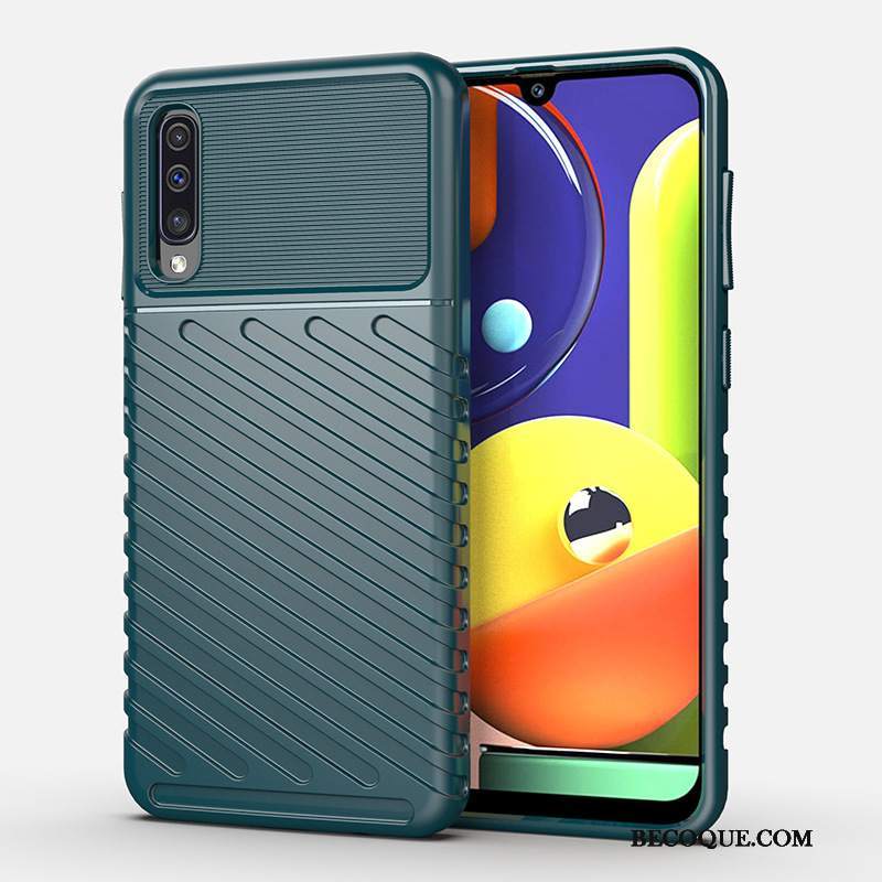 Futerał Samsung Galaxy A50s Ochraniacz Anti-fall Niebieski, Etui Samsung Galaxy A50s Dlana Telefon