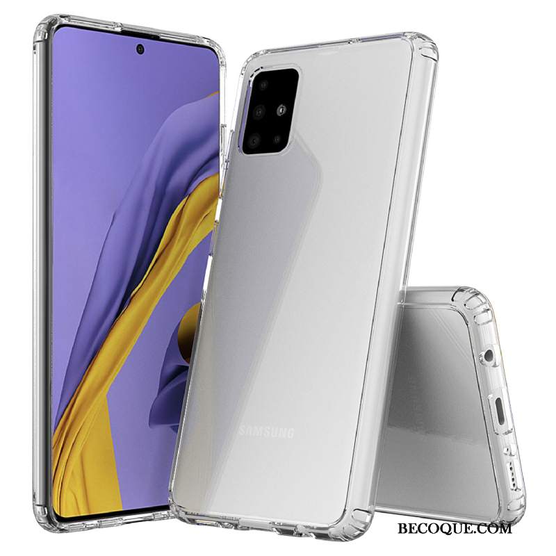 Futerał Samsung Galaxy A51 Przezroczysty Europa, Etui Samsung Galaxy A51 Granica Anti-fall