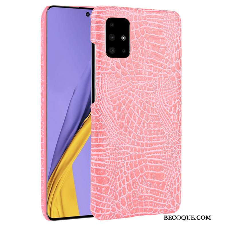 Futerał Samsung Galaxy A51 Skóra Wzór Krokodyla Anti-fall, Etui Samsung Galaxy A51 Na Telefon Biznes