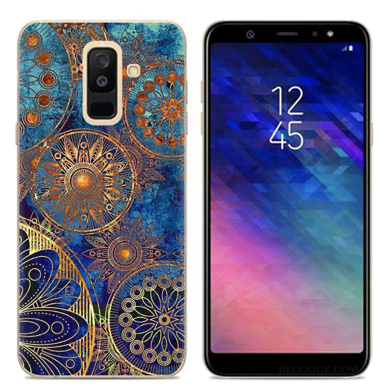 Futerał Samsung Galaxy A6+ Kreatywne Na Telefon Różowe, Etui Samsung Galaxy A6+ Kreskówka