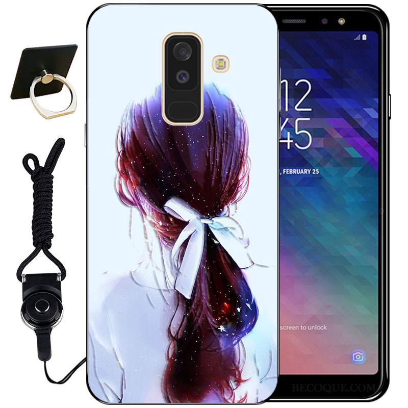 Futerał Samsung Galaxy A6+ Vintage Anti-fall Bambus, Etui Samsung Galaxy A6+ Ochraniacz Ładnyna Telefon