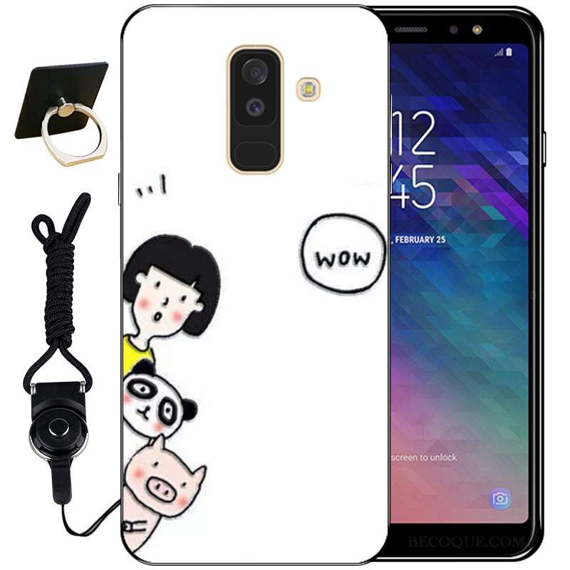 Futerał Samsung Galaxy A6+ Vintage Anti-fall Bambus, Etui Samsung Galaxy A6+ Ochraniacz Ładnyna Telefon