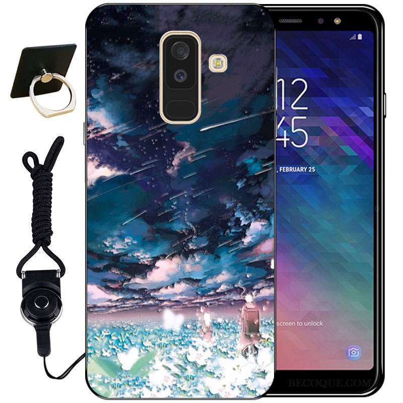 Futerał Samsung Galaxy A6+ Vintage Anti-fall Bambus, Etui Samsung Galaxy A6+ Ochraniacz Ładnyna Telefon