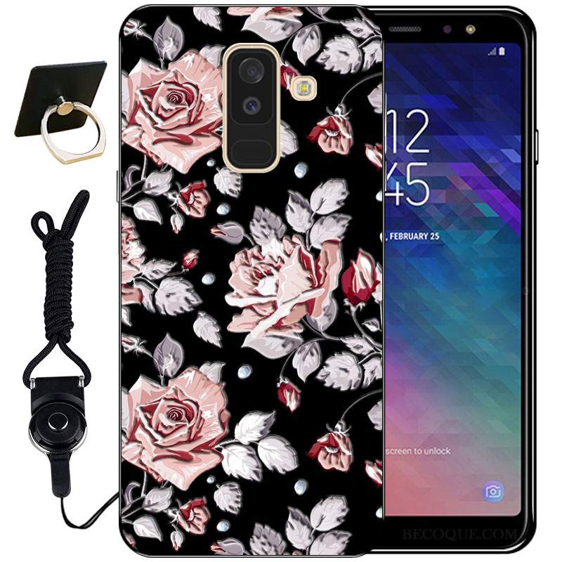 Futerał Samsung Galaxy A6+ Vintage Anti-fall Bambus, Etui Samsung Galaxy A6+ Ochraniacz Ładnyna Telefon