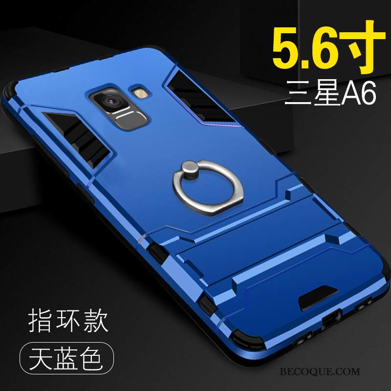 Futerał Samsung Galaxy A6 Wspornik Ring Osobowość, Etui Samsung Galaxy A6 Kreatywne Trudno Anti-fall