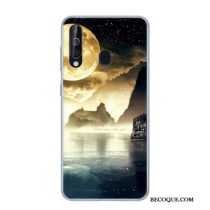 Futerał Samsung Galaxy A60 Silikonowe Anti-fallna Telefon, Etui Samsung Galaxy A60 Miękki Zielony