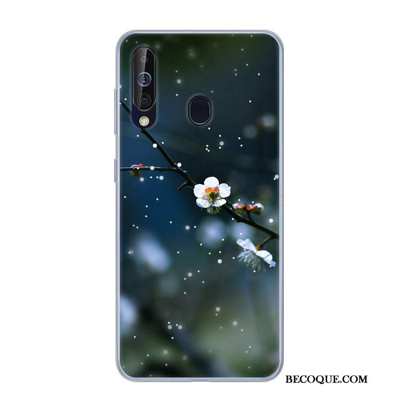 Futerał Samsung Galaxy A60 Silikonowe Anti-fallna Telefon, Etui Samsung Galaxy A60 Miękki Zielony