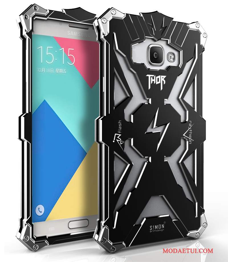 Futerał Samsung Galaxy A7 2015 Metal Anti-fall Trzy Mechanizmy Obronne, Etui Samsung Galaxy A7 2015 Ochraniacz Granicana Telefon