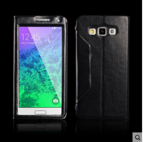 Futerał Samsung Galaxy A7 2015 Pokrowce Na Telefon Anti-fall, Etui Samsung Galaxy A7 2015 Skóra Czarny Tendencja