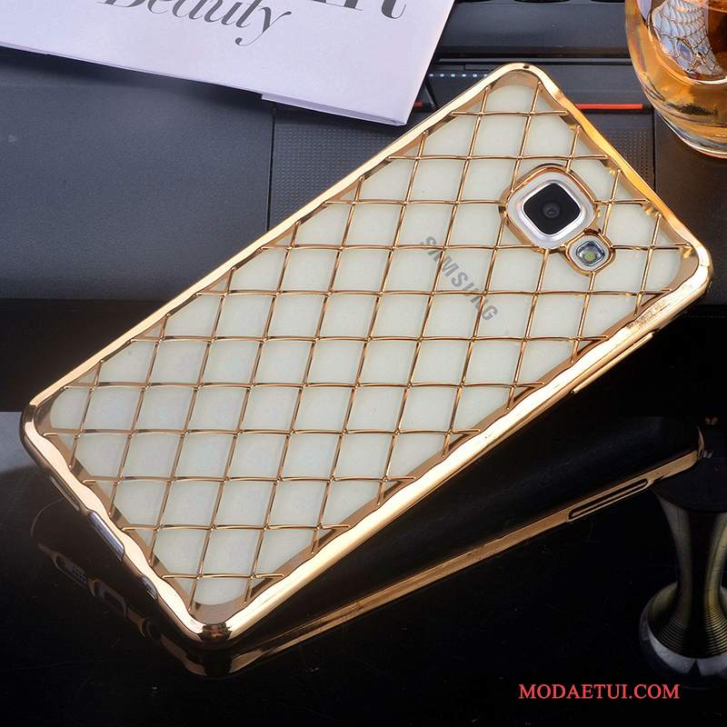 Futerał Samsung Galaxy A7 2016 Rhinestone Anti-fall Złoto, Etui Samsung Galaxy A7 2016 Miękki Na Telefon