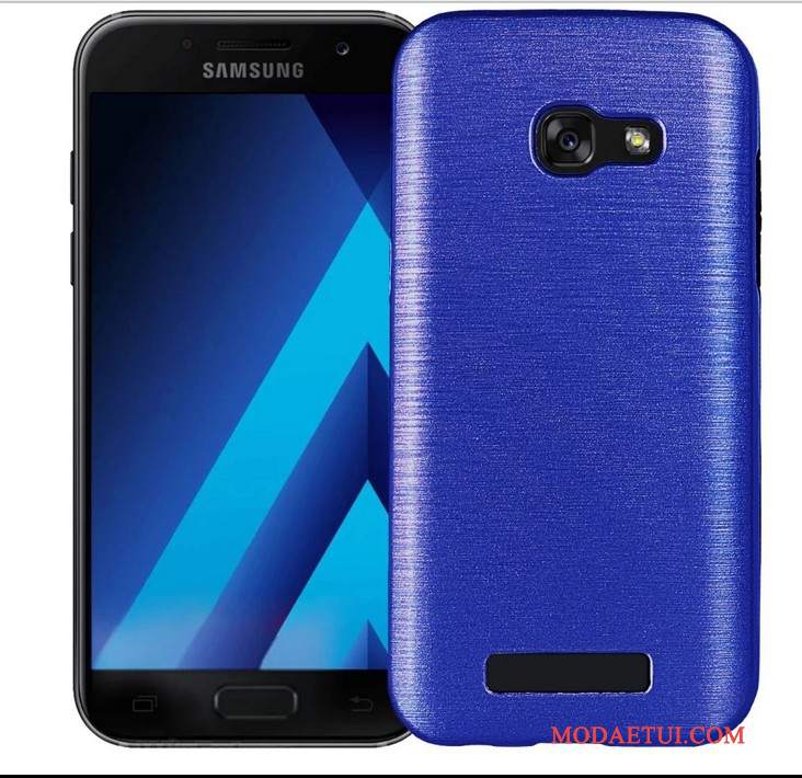 Futerał Samsung Galaxy A7 2017 Silikonowe Na Telefon Anti-fall, Etui Samsung Galaxy A7 2017 Miękki Czerwony