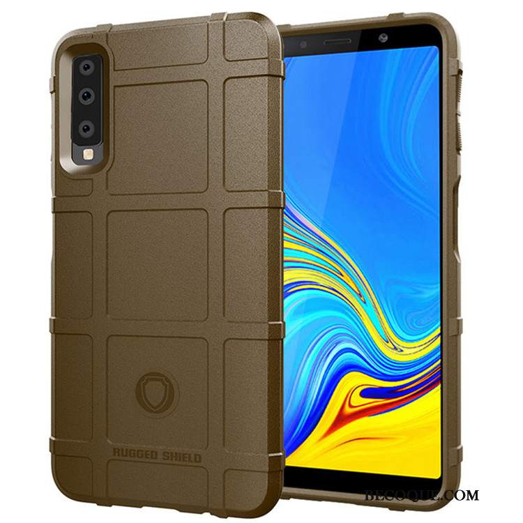 Futerał Samsung Galaxy A7 2018 Ochraniacz Anti-fallna Telefon, Etui Samsung Galaxy A7 2018 Torby Niebieski