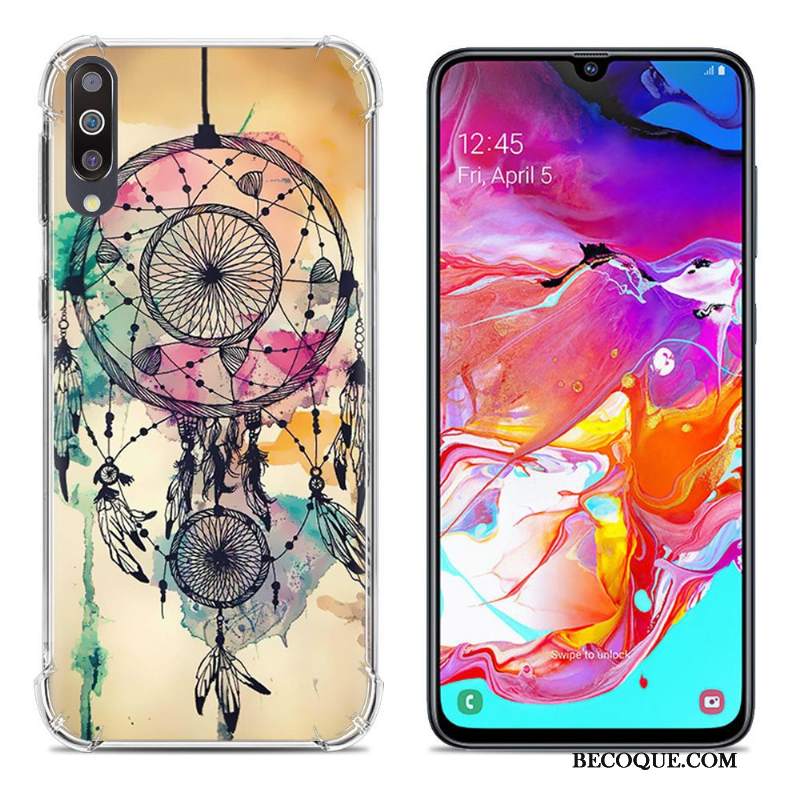 Futerał Samsung Galaxy A70 Kolor Purpurowyna Telefon, Etui Samsung Galaxy A70 Ochraniacz Anti-fall Balon