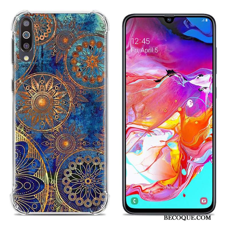 Futerał Samsung Galaxy A70 Kolor Purpurowyna Telefon, Etui Samsung Galaxy A70 Ochraniacz Anti-fall Balon