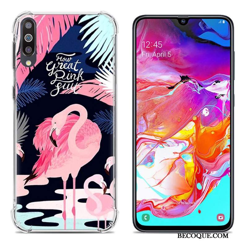 Futerał Samsung Galaxy A70 Kolor Purpurowyna Telefon, Etui Samsung Galaxy A70 Ochraniacz Anti-fall Balon