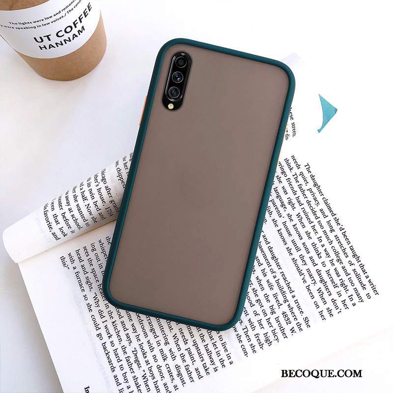 Futerał Samsung Galaxy A70s Kreatywne Trudno Czarny, Etui Samsung Galaxy A70s Ochraniacz Nubuku Anti-fall