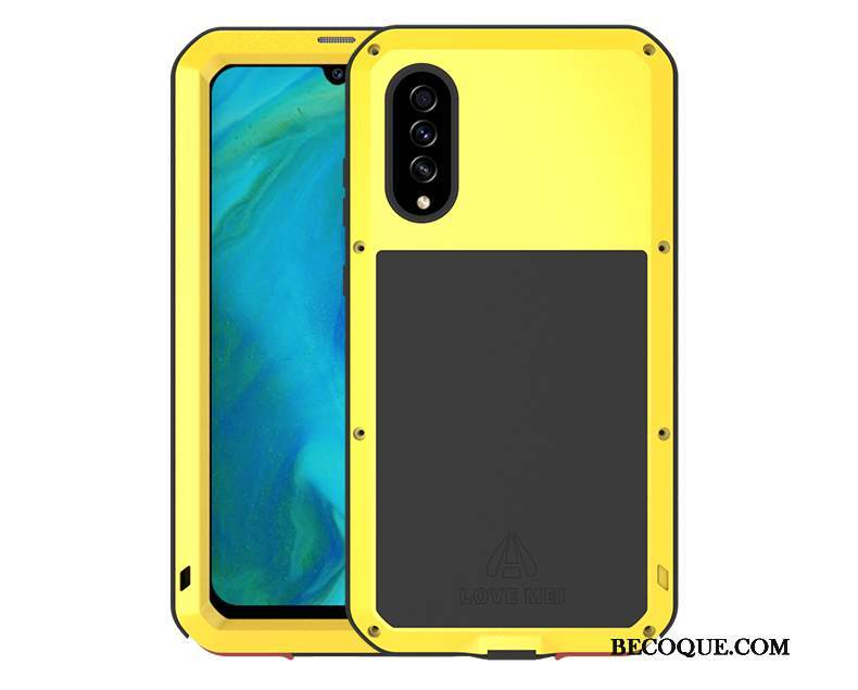 Futerał Samsung Galaxy A70s Metal Czarnyna Telefon, Etui Samsung Galaxy A70s Torby Granica Trzy Mechanizmy Obronne