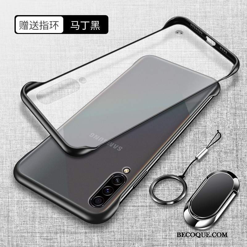 Futerał Samsung Galaxy A70s Moda Anti-fall Przezroczysty, Etui Samsung Galaxy A70s Ochraniacz Żółty Nowy