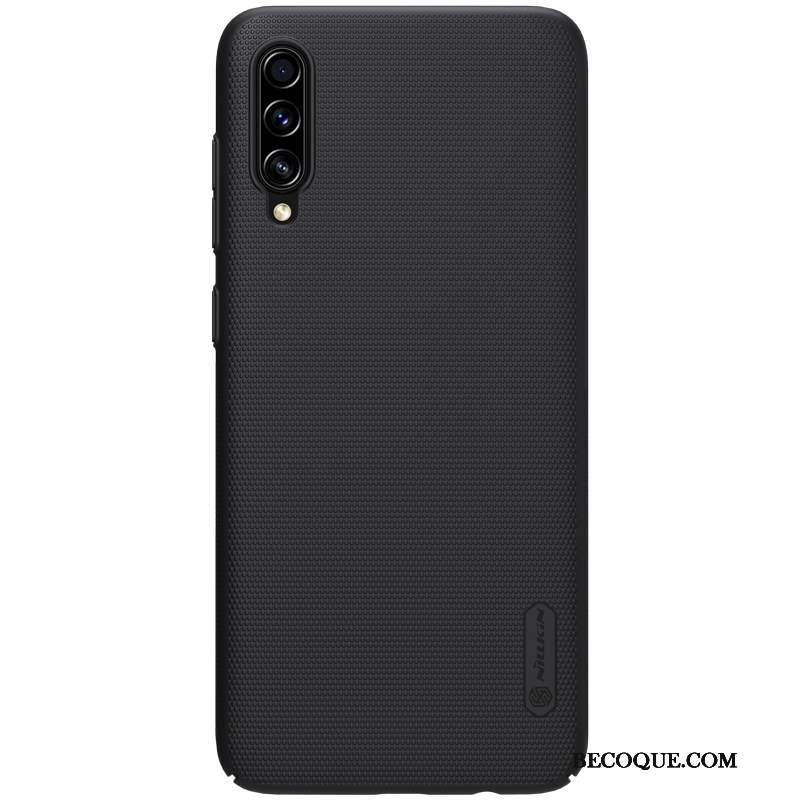 Futerał Samsung Galaxy A70s Wspornik Nubuku Złoto, Etui Samsung Galaxy A70s Ochraniacz Anti-fallna Telefon