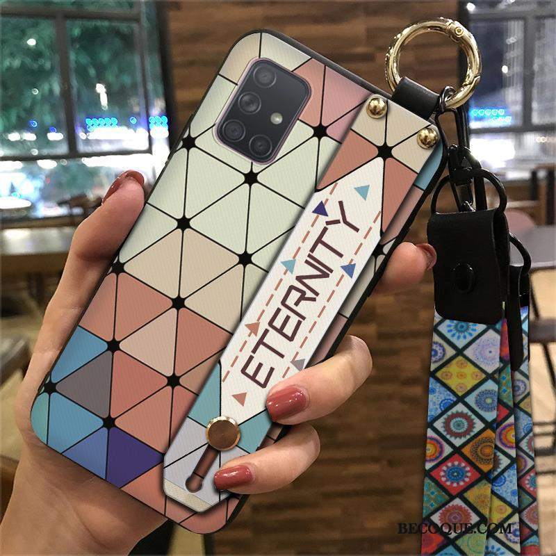 Futerał Samsung Galaxy A71 Kolor Chiński Styl Etniczny, Etui Samsung Galaxy A71 Wspornik Na Telefon Wiatr