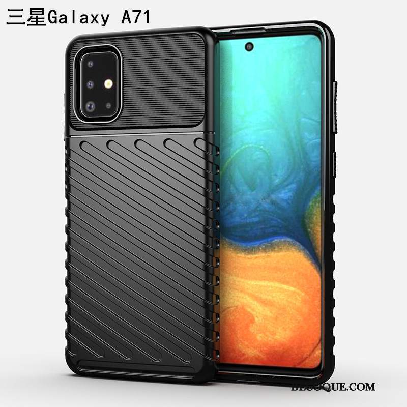 Futerał Samsung Galaxy A71 Silikonowe Nubukuna Telefon, Etui Samsung Galaxy A71 Miękki Balon Trzy Mechanizmy Obronne