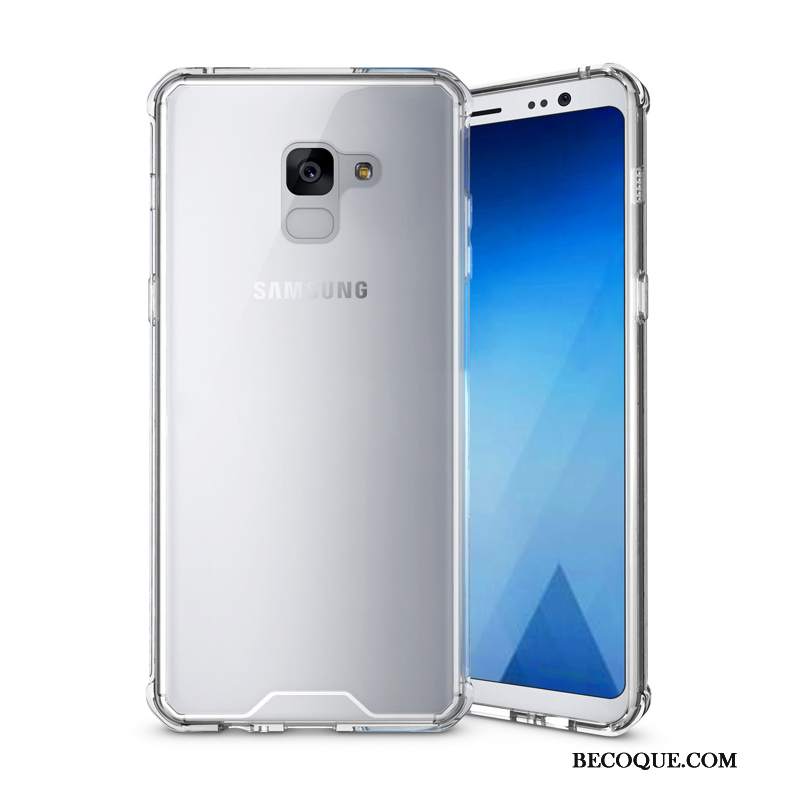 Futerał Samsung Galaxy A8 2018 Miękki Anti-fall Przezroczysty, Etui Samsung Galaxy A8 2018 Ochraniacz Granica Balon