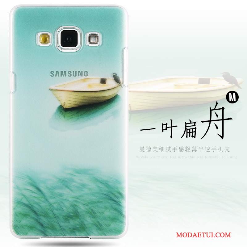 Futerał Samsung Galaxy A8 Kolor Trudno Anti-fall, Etui Samsung Galaxy A8 Ochraniacz Nubuku Zielony