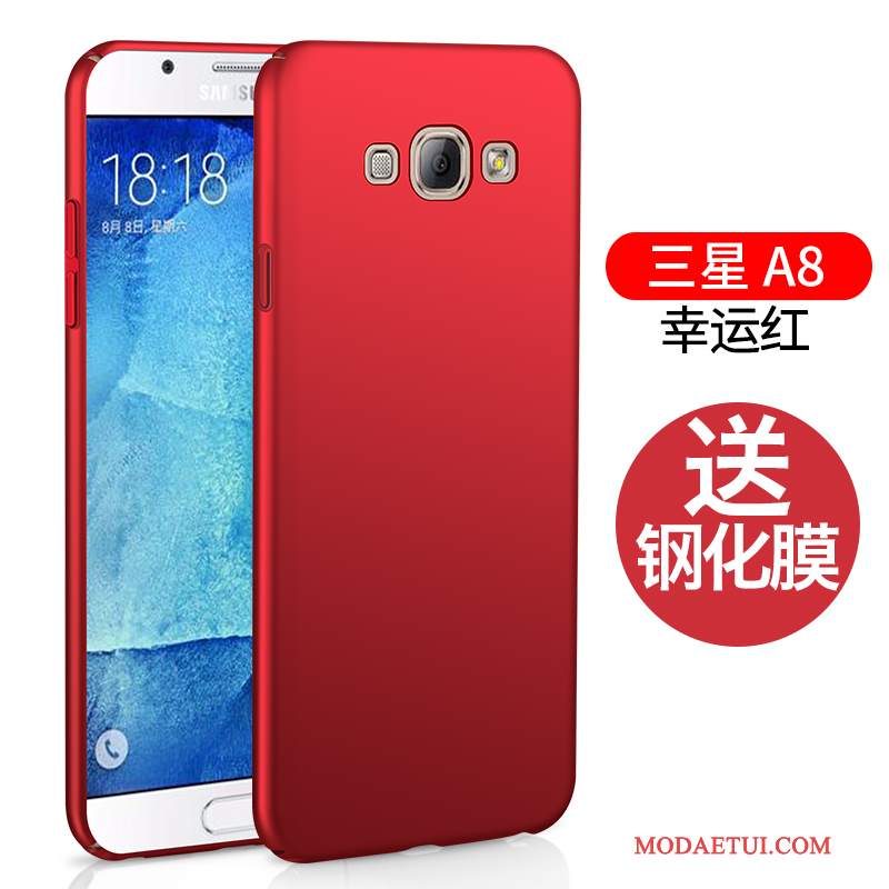 Futerał Samsung Galaxy A8 Ochraniacz Czerwonyna Telefon, Etui Samsung Galaxy A8 Torby Proste Tendencja