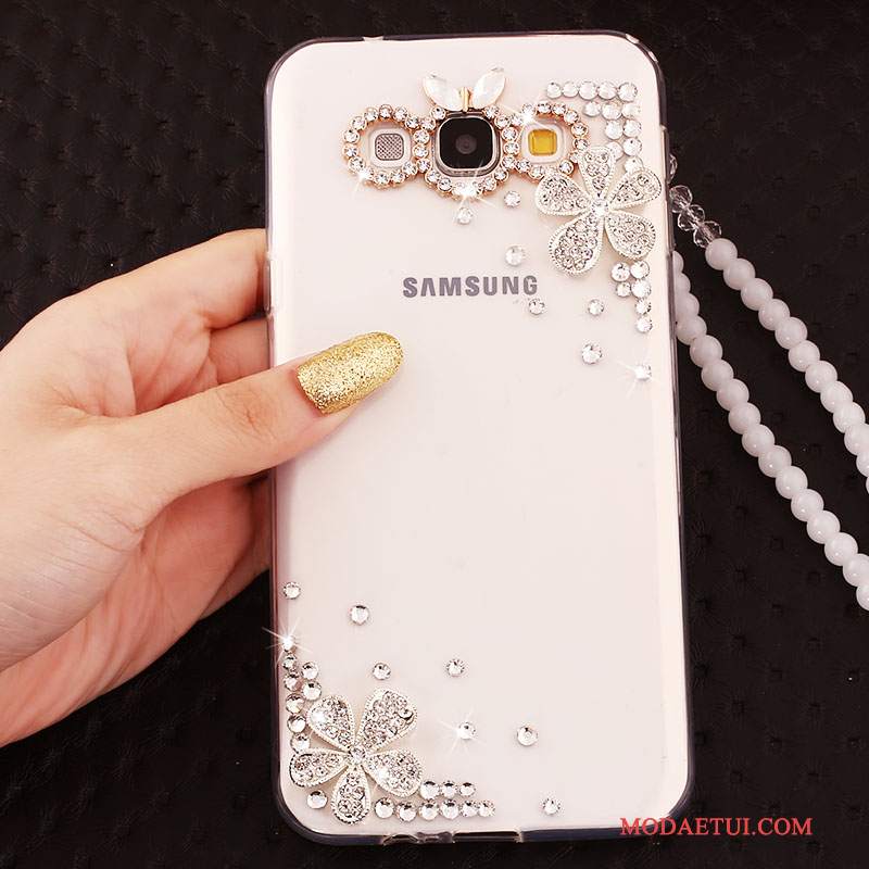 Futerał Samsung Galaxy A8 Ochraniacz Wiszące Ozdobyna Telefon, Etui Samsung Galaxy A8 Tendencja Złoto