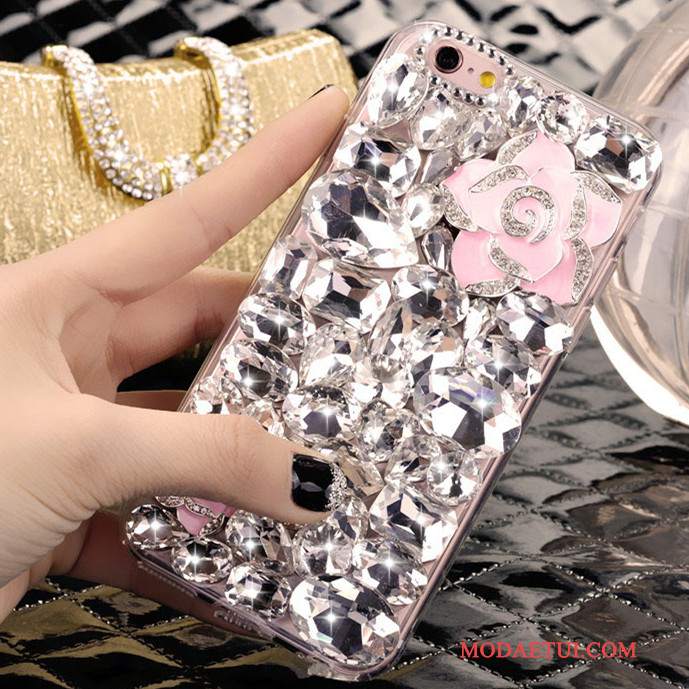 Futerał Samsung Galaxy A8 Rhinestone Piękny Anti-fall, Etui Samsung Galaxy A8 Ochraniacz Osobowość Cienkie