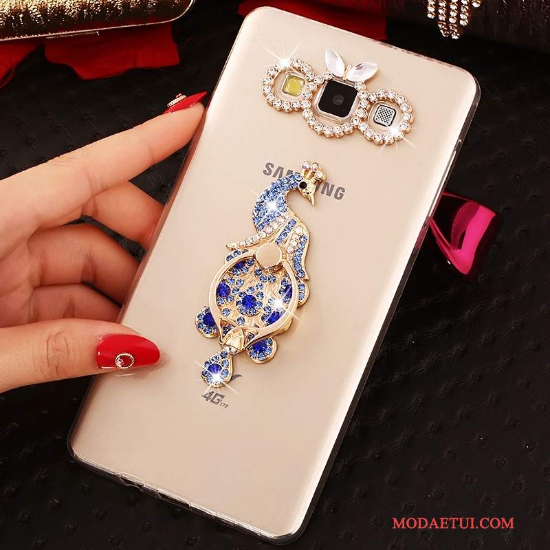 Futerał Samsung Galaxy A8 Rhinestone Tendencja Różowe, Etui Samsung Galaxy A8 Miękki Na Telefon