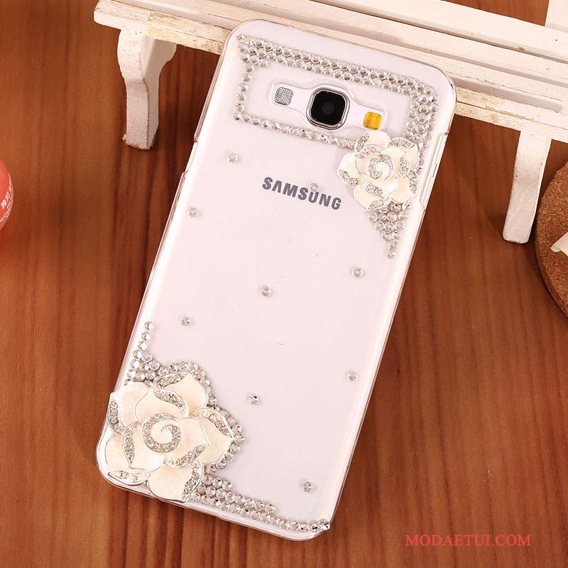 Futerał Samsung Galaxy A8 Rhinestone Trudnona Telefon, Etui Samsung Galaxy A8 Ochraniacz Przezroczysty Czarny